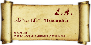 László Alexandra névjegykártya