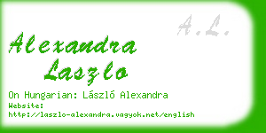 alexandra laszlo business card