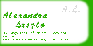 alexandra laszlo business card